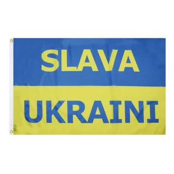 Ukraine Slava Ukraini Flag 3' x 5' 100D polyester grommets