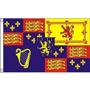 DRAPEAU ROYAL ROYAUME-UNI 1689-1702 WILLIAM III 150x90cm - DRAPEAU ROIS BRITANNIQUES 90 x 150 cm - DRAPEAUX