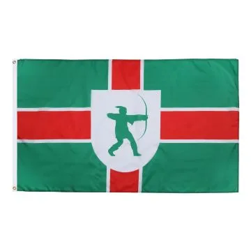 DRAPEAU COMTÉ DE NOTTINGHAMSHIRE 150x90cm - DRAPEAU COUNTY OF NOTTS. - ANGLETERRE 90 x 150 cm - DRAPEAUX