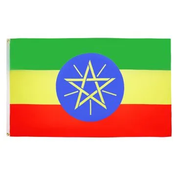 DRAPEAU ETHIOPIE 90x60cm - DRAPEAU ETHIOPIEN 60 x 90 cm - DRAPEAUX
