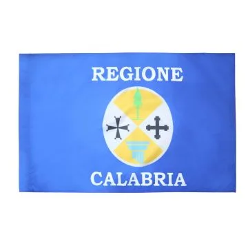 DRAPEAU CALABRE 150x90cm - DRAPEAU CALABRAIS - CALABRIA - ITALIE 90 x 150 cm Fourreau pour hampe