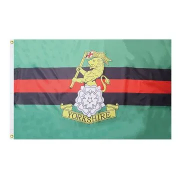 DRAPEAU YORKSHIRE REGIMENT 150x90cm - DRAPEAU YR DE LA BRITISH ARMY 90 x 150 cm - DRAPEAUX