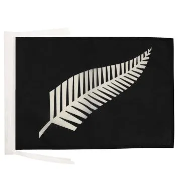 DRAPEAU NOUVELLE-ZÉLANDE ALL BLACK 45x30cm - PAVILLON NÉO-ZÉLANDAIS - RUGBY 30 x 45 cm haute qualité
