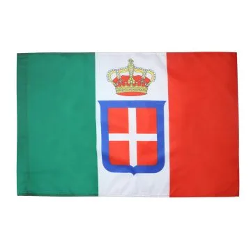 DRAPEAU ROYAUME Dâ??ITALIE COURONNE 150x90cm - DRAPEAU ITALIEN MARINE MILITAIRE 90 x 150 cm Fourreau pour hampe
