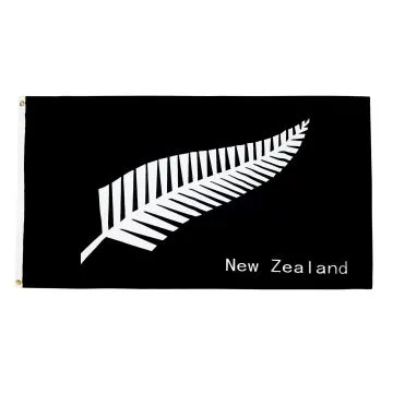 DRAPEAU NOUVELLE-ZÉLANDE FOUGÈRES 90x60cm - DRAPEAU NEO-ZÉLANDAIS - ALL BLACK 60 x 90 cm - DRAPEAUX