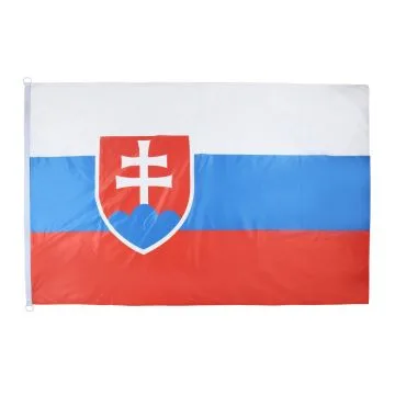 DRAPEAU SLOVAQUIE 150x90cm oeillets - DRAPEAU SLOVAQUE 90 x 150 cm Spécial Extérieur - DRAPEAUX