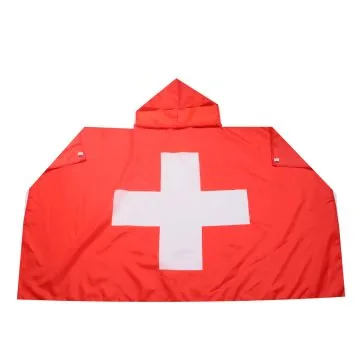 DRAPEAU CAPE SUISSE 150x90cm - BODY FLAG SUPPORTER HELVÉTIQUE 90 x 150 cm