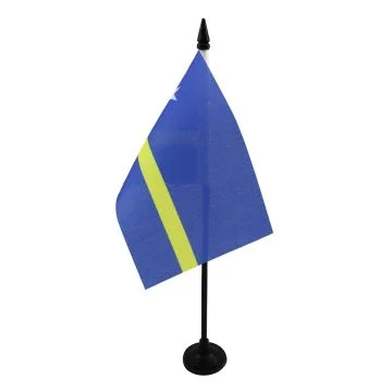 DRAPEAU DE TABLE CURAÇAO 15x10cm - PETIT DRAPEAUX DE BUREAU HOLLANDAIS 10 x 15 cm