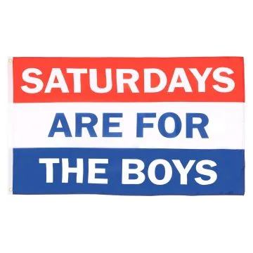 Saturdays Are for the Boys Flag 2' x 3' 100D polyester grommets