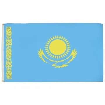 DRAPEAU KAZAKHSTAN 90x60cm - DRAPEAU KAZAKH 60 x 90 cm - DRAPEAUX