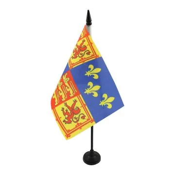 Drapeau de table royal Royaume-Uni 1707-1714 Reine Anne 21x14cm - PETIT Drapeaux DE BUREAU rois britanniques 14 x 21 cm