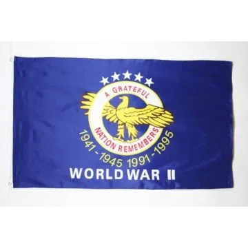USA World War II Flag 2' x 3' 100D polyester grommets