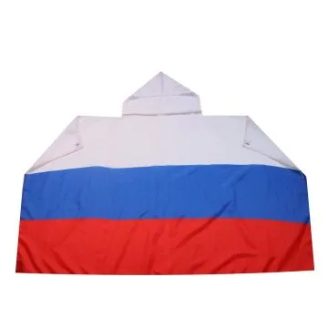 DRAPEAU CAPE RUSSIE 150x90cm - BODY FLAG SUPPORTER RUSSE 90 x 150 cm