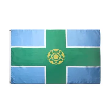 DRAPEAU COMTÉ DE DERBYSHIRE 150x90cm - DRAPEAU COUNTY OF DERBYS. - ANGLETERRE 90 x 150 cm - DRAPEAUX