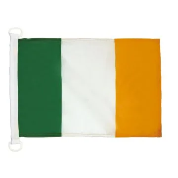 PAVILLON NAUTIQUE IRLANDE 45x30cm - DRAPEAU DE BATEAU IRLANDAIS 30 x 45 cm