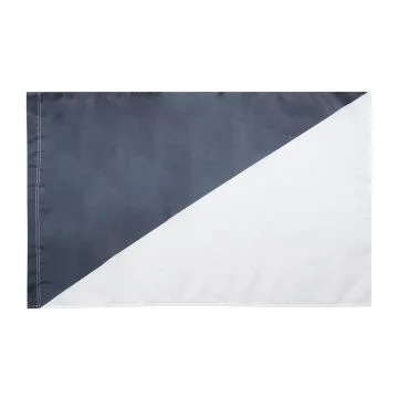 Drapeau course automobile noir et blanc 90x60cm - Drapeau de commissaire 60 x 90 cm Fourreau pour hampe