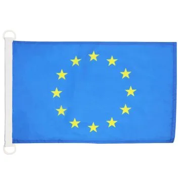 PAVILLON NAUTIQUE EUROPE 45x30cm - DRAPEAU DE BATEAU EUROPÉEN 30 x 45 cm