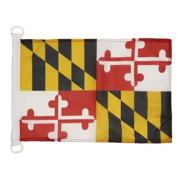 Pavillon nautique Maryland 45x30cm - Drapeau de bateau Etat américain - USA - Etats-Unis 30 x 45 cm