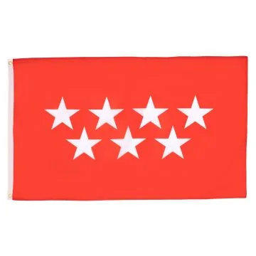 Community of Madrid Flag 2' x 3' 100D polyester grommets