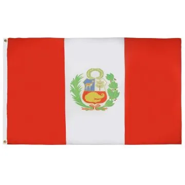 DRAPEAU PÉROU 90x60cm - DRAPEAU PÉRUVIEN 60 x 90 cm - DRAPEAUX