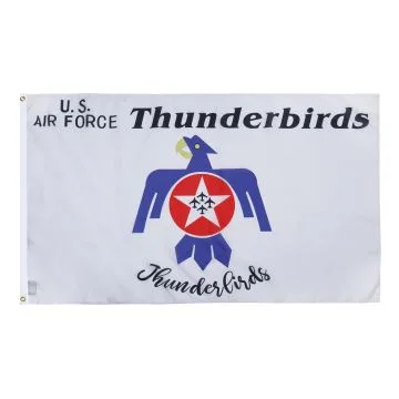 DRAPEAU FORCE AÉRIENNE DES ÉTATS-UNIS THUNDERBIRDS 150x90cm - DRAPEAU THUNDERBIRDS AMÉRICAINS 90 x 150 cm - DRAPEAUX