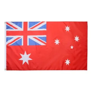 DRAPEAU AUSTRALIA RED ENSIGN SMALL FLAG  150x90cm - DRAPEAU PAVILLON MARCHAND AUSTRALIEN 90 x 150 cm - DRAPEAUX