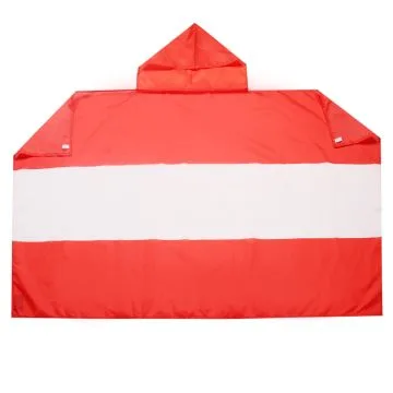 DRAPEAU CAPE AUTRICHE 150x90cm - BODY FLAG SUPPORTER AUTRICHIEN 90 x 150 cm