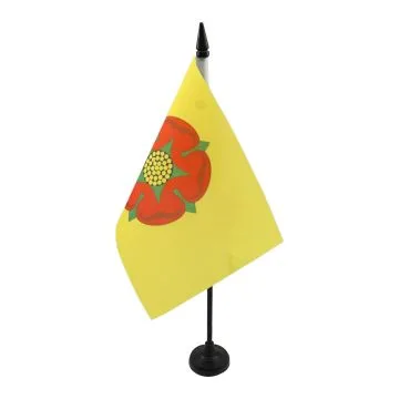 Drapeau de table Comté de Lancashire 21x14cm - PETIT Drapeaux DE BUREAU County of Lancashire - Angleterre 14 x 21 cm