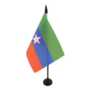 Drapeau de table Ogaden indépendantiste en Ethiopie 21x14cm - PETIT Drapeaux DE BUREAU du FNLO 14 x 21 cm