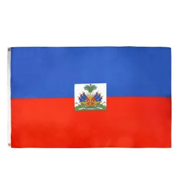 DRAPEAU HAÏTI 90x60cm - DRAPEAU HAÏTIEN 60 x 90 cm - DRAPEAUX