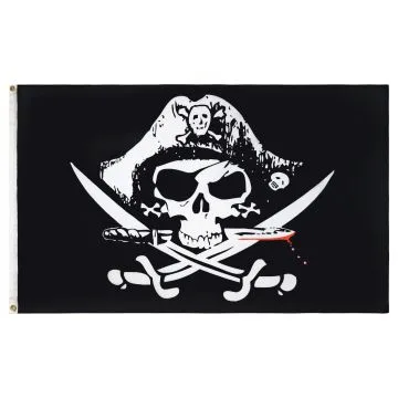 DRAPEAU PIRATE SABRES 90x60cm - DRAPEAU CORSAIRE 60 x 90 cm - DRAPEAUX