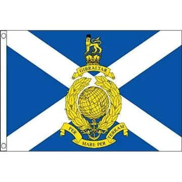 DRAPEAU MARINE ROYALE D\'ECOSSE 150x90cm - DRAPEAU ROYAL MARINES RESERVE OF SCOTLAND 90 x 150 cm - DRAPEAUX