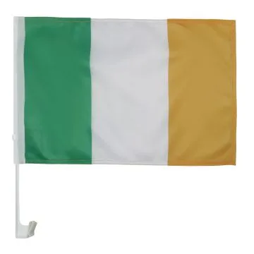 Drapeau de voiture IRLANDE 45x30cm - Carflag IRLANDAIS 30 x 45 cm