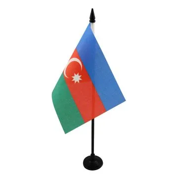 DRAPEAU DE TABLE AZERBAÏDJAN 15x10cm - PETIT DRAPEAUX DE BUREAU AZERBAÏDJANAIS 10 x 15 cm
