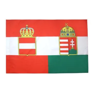 DRAPEAU AUTRICHE-HONGRIE 1867-1918 90x60cm - DRAPEAU EMPIRE AUSTRO-HONGROIS 60 x 90 cm Fourreau pour hampe