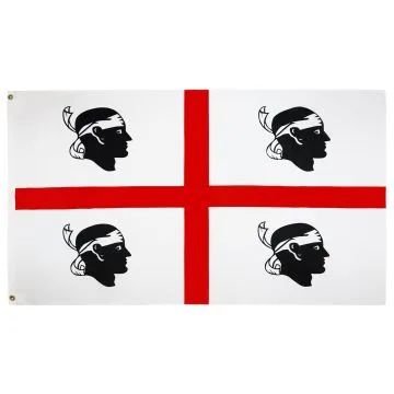 DRAPEAU SARDAIGNE 150x90cm - DRAPEAU SARDE - ITALIE 90 x 150 cm Polyester léger