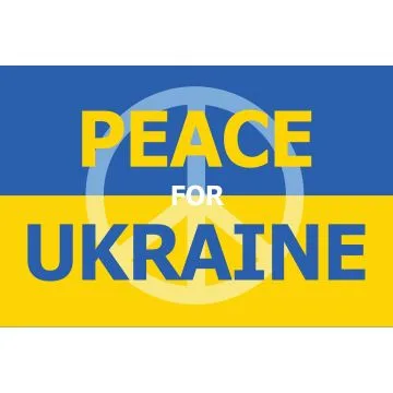 Ukraine Peace for Ukraine Flag 3' x 5' 100D polyester grommets