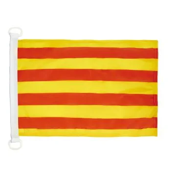 PAVILLON NAUTIQUE CATALOGNE 45x30cm - DRAPEAU DE BATEAU CATALAN 30 x 45 cm
