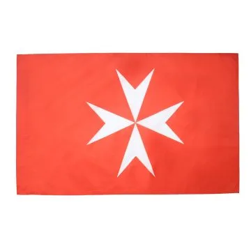 DRAPEAU ACTIVITÍ?S DE Lâ??ORDRE DE MALTE 150x90cm - DRAPEAU SAINT-JEAN DE JÍ?RUSALEM 90 x 150 cm Fourreau pour hampe