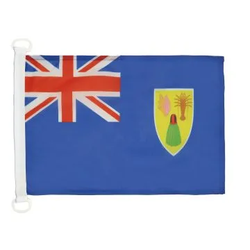 PAVILLON NAUTIQUE ILES TURQUES-ET-CAÏQUES 45x30cm - DRAPEAU DE BATEAU ANGLAIS 30 x 45 cm