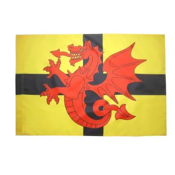 DRAPEAU BRETAGNE PAYS DU TRÍ?GOR 150x90cm - DRAPEAU BRO-DREGER 90 x 150 cm Fourreau pour hampe
