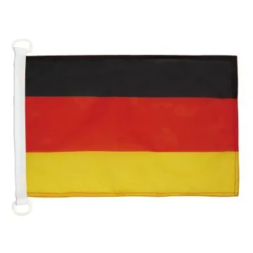 PAVILLON NAUTIQUE ALLEMAGNE 45x30cm - DRAPEAU DE BATEAU ALLEMAND 30 x 45 cm