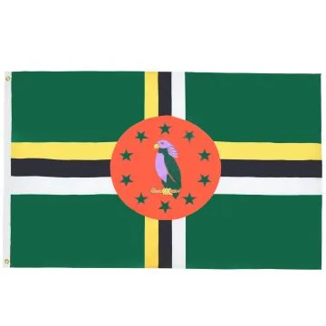 DRAPEAU DOMINIQUE 90x60cm - DRAPEAU DOMINIQUAIS 60 x 90 cm - DRAPEAUX