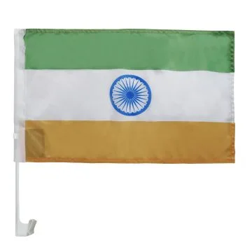 Drapeau de voiture Inde 45x30cm - Carflag indien 30 x 45 cm