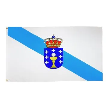 DRAPEAU GALICE 150x90cm - DRAPEAU DE GALICIA - ESPAGNE 90 x 150 cm Polyester léger
