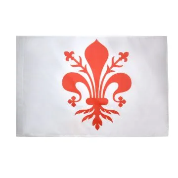DRAPEAU FLORENCE 90x60cm - DRAPEAU FIRENZE EN TOSCANE 60 x 90 cm Fourreau pour hampe