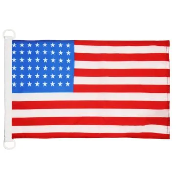 PAVILLON NAUTIQUE ETATS-UNIS 45x30cm - DRAPEAU DE BATEAU AMÉRICAIN - USA 30 x 45 cm