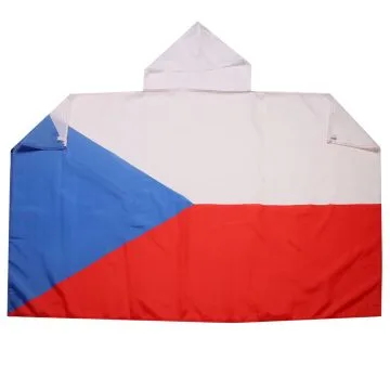 DRAPEAU CAPE RÉPUBLIQUE TCHÈQUE 150x90cm - BODY FLAG SUPPORTER TCHÈQUE 90 x 150 cm