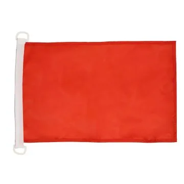 Pavillon nautique Unicolore Rouge 45x30cm - Drapeau de bateau de couleur rouge 30 x 45 cm