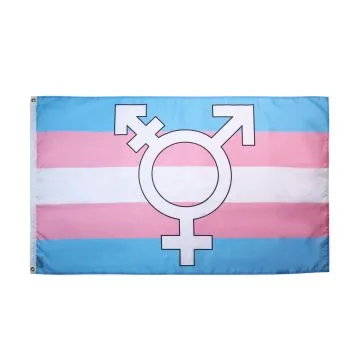 Transgender Symbol Flag 2' x 3' 100D polyester grommets